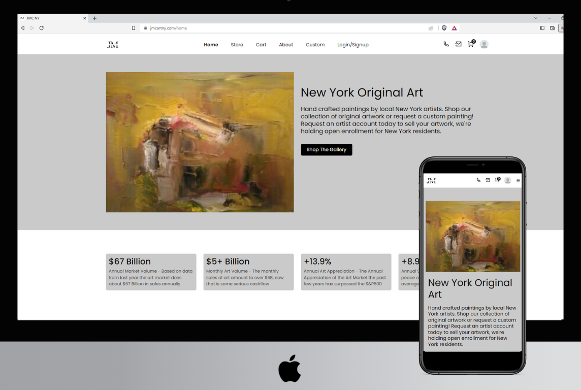 Art Ecommerce Website