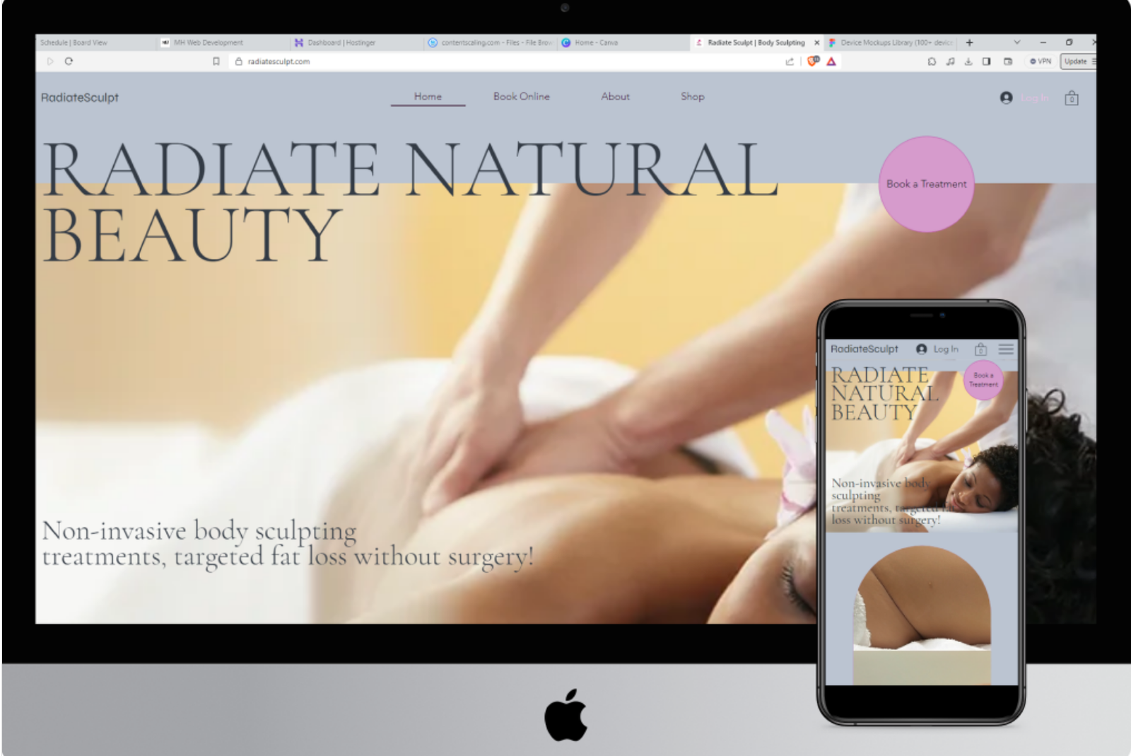 Spa Landing Page Design